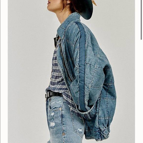 Dolman Quilted Denim Jean Jacket | Poshmark